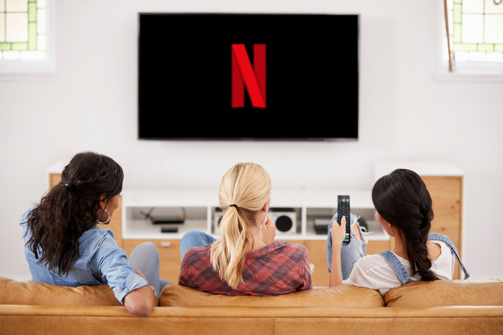 women watching netflix on chromecast for hospitality